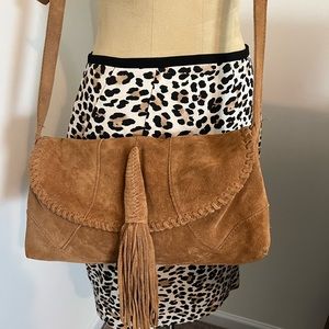 Lucky Brand Suede Crossbody Bag